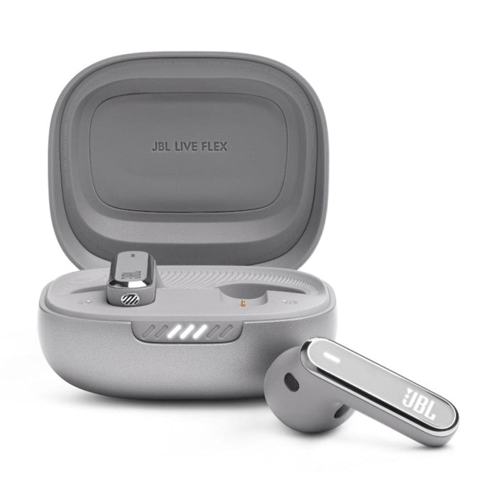 JBL Speakers Grey JBL Live Flex True Wireless Noise Cancelling Earbuds Blue | Black | Grey | Rose OH3328