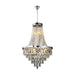 elevenpast Chandeliers Quinn Aluminium and Crystal Chandelier Light Chrome OM503