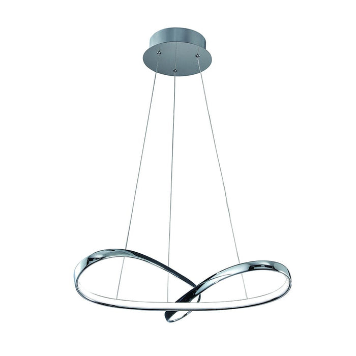 elevenpast Pendant Slyther LED Aluminium Pendant Light Chrome OM811