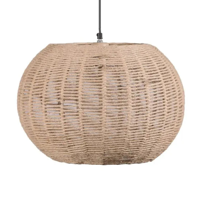 elevenpast Pendant Lights Rustic Jute Dome Pendant Light OM834