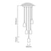 elevenpast Pendant Silvares 5 Light Metal Pendant Concrete Grey P1006 9002759955243