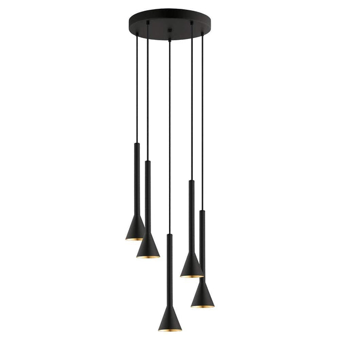 elevenpast Chandelier Cortaderas Dimmable Metal Chandelier - Black P1061 9002759976064