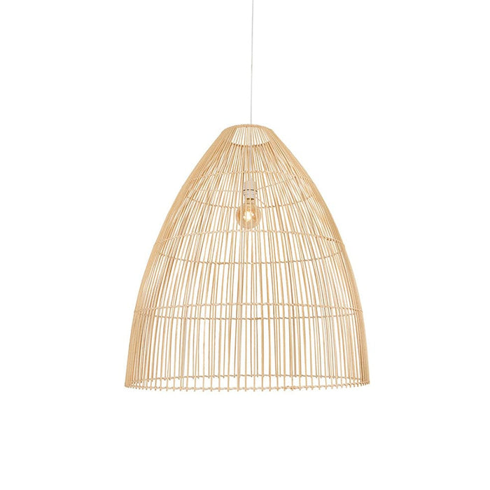 elevenpast Medium Lupo Pendant Light - Natural Woven Rattan P1271N 6009551807377