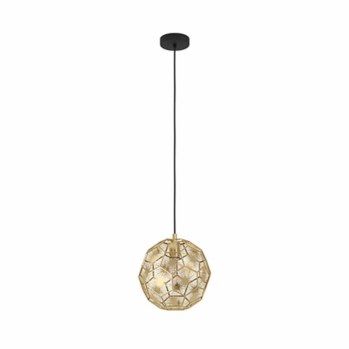 elevenpast Pendant Shoura Metal Pendant Light Black Brass P1309 9002759397548