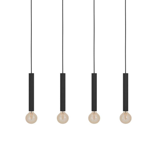 elevenpast Pendant Lights Cortenova Metal Four Pendant Light Black P1311 9002759980573