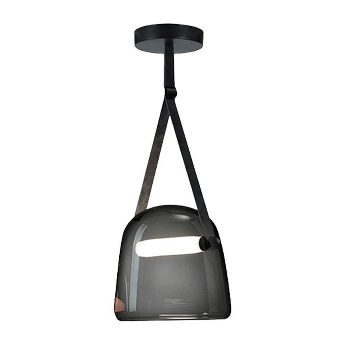 elevenpast Pendant Lights Oslo Smokey Glass Integrated LED Pendant Light P1323 6009551809531