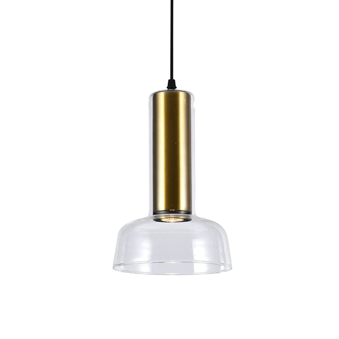 elevenpast Pendant Lights Zenith Glass Pendant Light Brass P1328 6009551809593