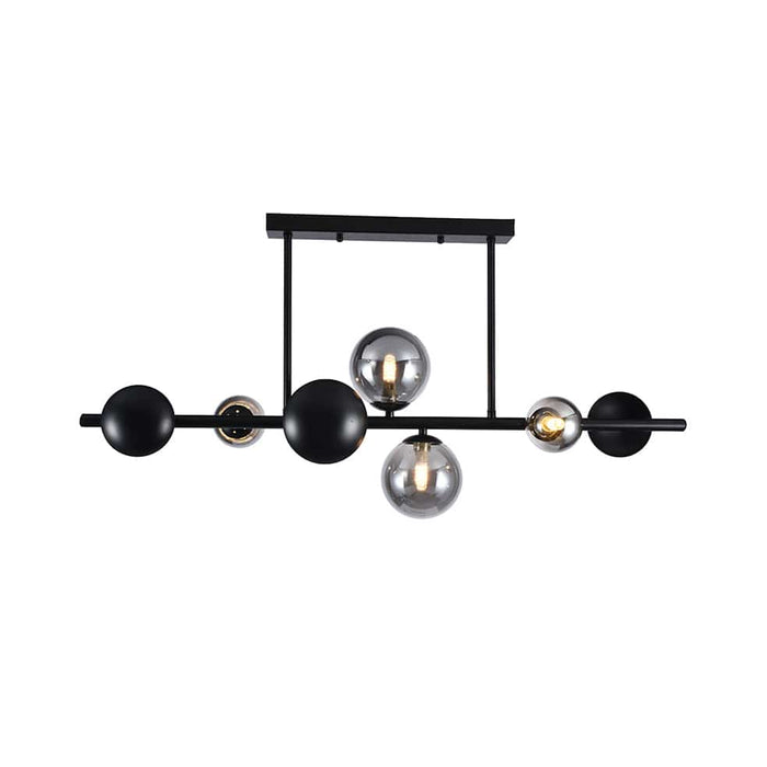 elevenpast Chandelier Cosmic Array Glass Chandelier Light Black P1333 6009551809647