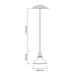 elevenpast Pendant Lights Farmhouse Glass Pendant Light Antique Brass P484 6007328367239