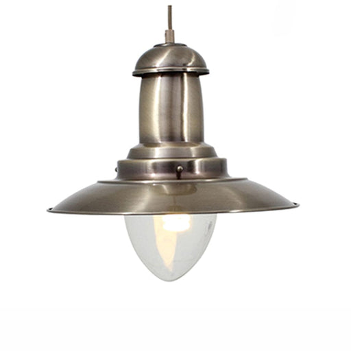 elevenpast Pendant Lights Fishermans Hat Metal Pendant Light Brass P64ABR 6007328018261