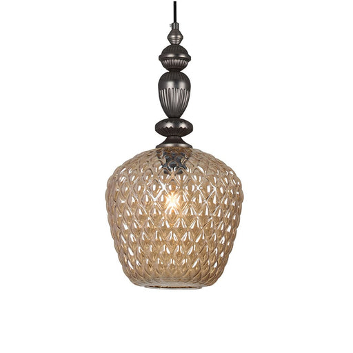 elevenpast Champagne Lisbon Glass Pendant Light P907CHA