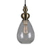 elevenpast Pendant Clear Victoria Glass and Metal Pendant Light Amber | Clear P915CL 6007328386797