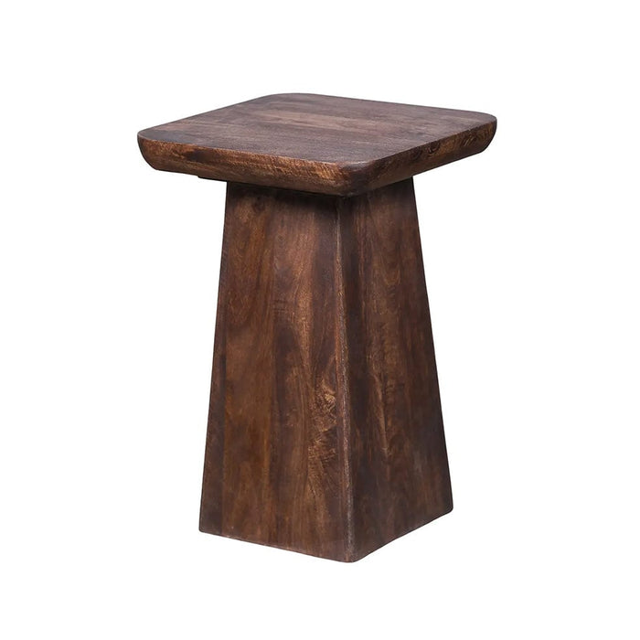 elevenpast Side Table Walnut Zen Cube Wooden Side Table PC043