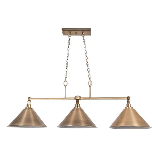 elevenpast Pendant Triple Antique Brass Pendant Light PEN223/3 ANTIQUE 6007226057430