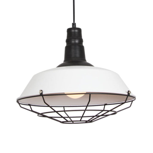 elevenpast lighting Black and White Elliptical Pendant Light PEN697 BK/WH 6007226071870