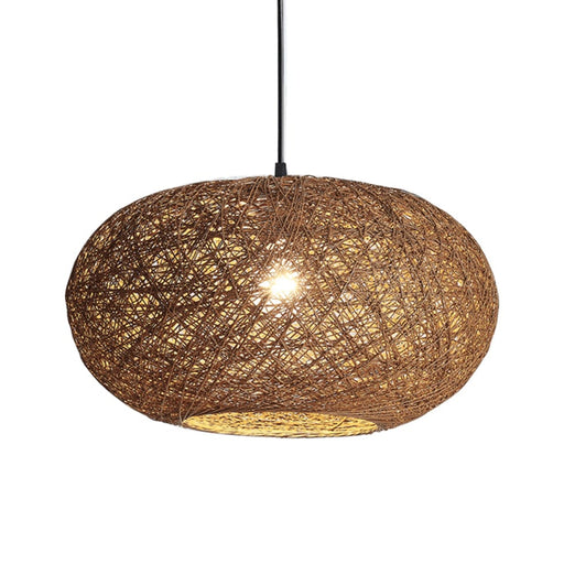 elevenpast Pendant Brown Twine Pendant Light Large PEN770 BROWN 6007226076370