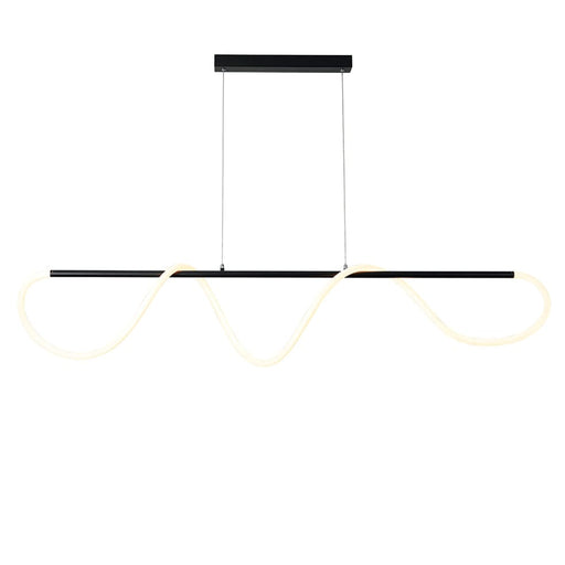 elevenpast Chandelier Noodle Black with Flex LED Pendant Light with remote control PEN815 MATT BLACK 6007226082135