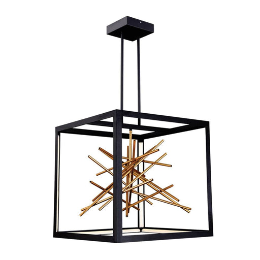 elevenpast Pendant Stellar Metal Pendant Light | Black and Gold PEN817 BLACK 6007226082579