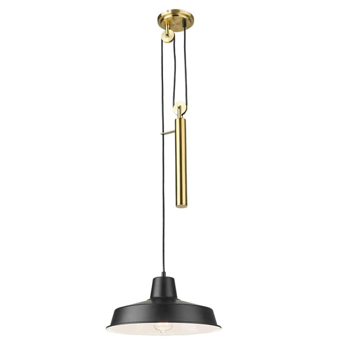 elevenpast Pendant Cassie Metal Pendant Light | Antique and Black PEN872 BRASS/BLACK 6007226085518