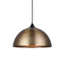 elevenpast Pendant Lights Rin Metal Dome Pendant Light PEN935 BK/AQ 6007226087321