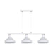 elevenpast Pendant Lights White Diego Metal Trio Pendant Light Black | White PEN969 WHITE 6007226088335