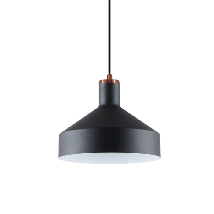 elevenpast Pendant Lights Black Diego Metal Pendant Light Black | White PEN970 BLACK 6007226088342