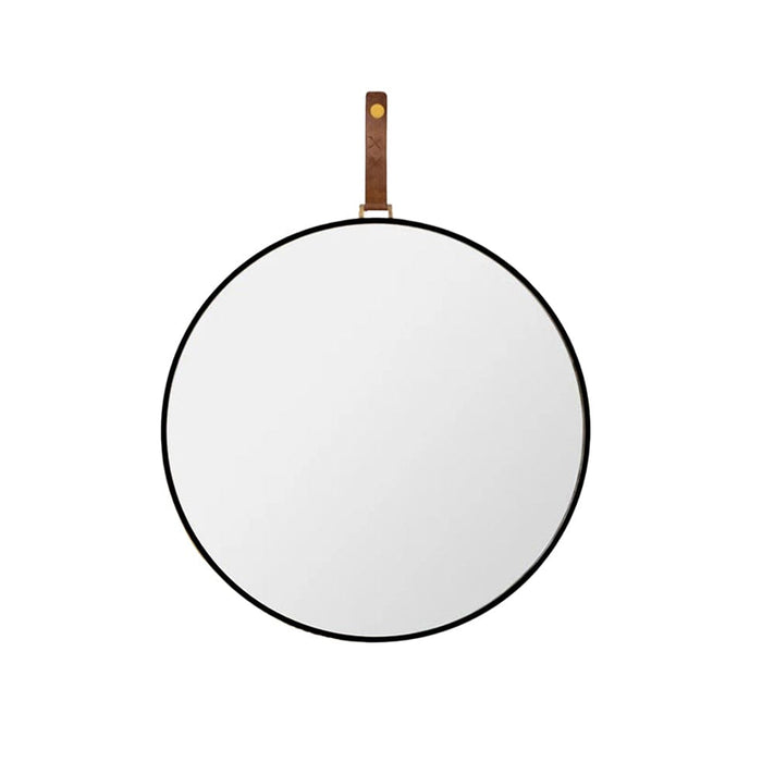 elevenpast Mirrors Small Lexi Round Metal Wall Mirror Black Small | Large PMM-LEXI-R-S-BLK