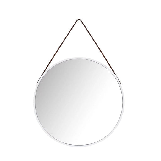 elevenpast Mirrors White Stellar Round Resin Wall Mirror Black | White PMM-STELL-WHI