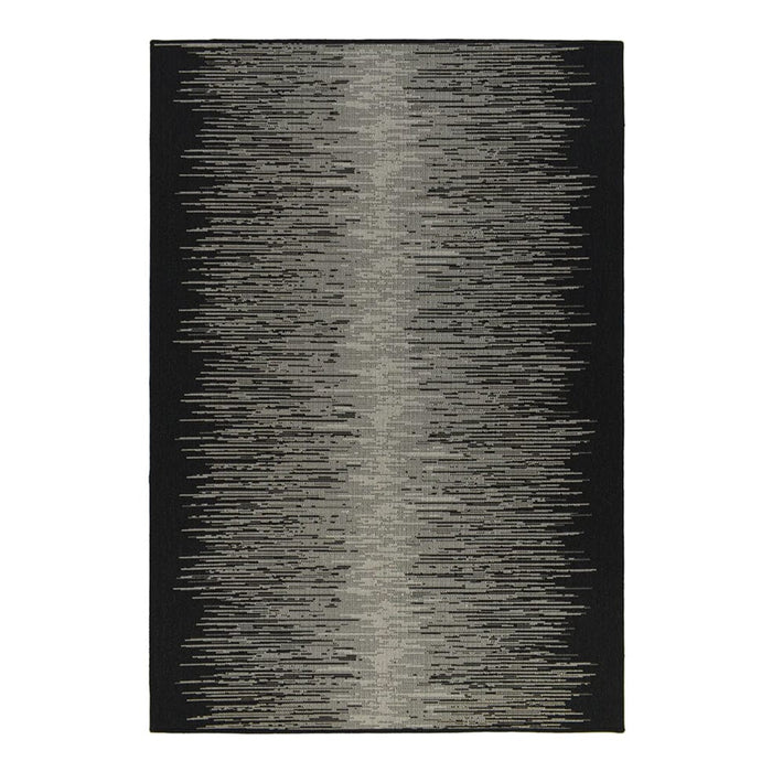 elevenpast 2m x 0.8m Pulse black Rug PULSEBLACKRUG2X0.8