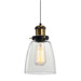 elevenpast Cup Clear Glass and Brass Pendant Light RG0003