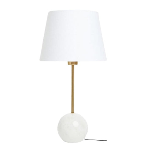 elevenpast Lamps Pearl Table Lamp Gold and Marble RG10162 0700254842080