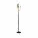 elevenpast Lamps Piper Floor Light 3 Lamp - Gold and Black RG10266