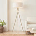 elevenpast Floor lamps Santiago Metal Floor Lamp Brass RG10334