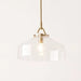 elevenpast Hampshire Pendant Light Brass and Glass RG10346