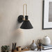 elevenpast Abott Metal Wall Light Black and Gold RG10349