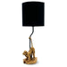 elevenpast Table Lamp Monica Monkey Table Lamp Gold with Black Shade RG10355BLACK SHADE