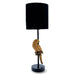 elevenpast Table Lamp Polly Parrot Table Lamp Gold with Black Shade RG10357