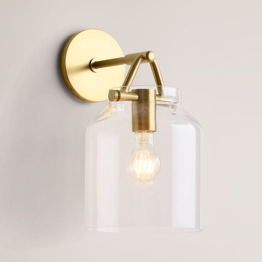 elevenpast Wall Light Manor Wall Light Gold and Glass RG10373