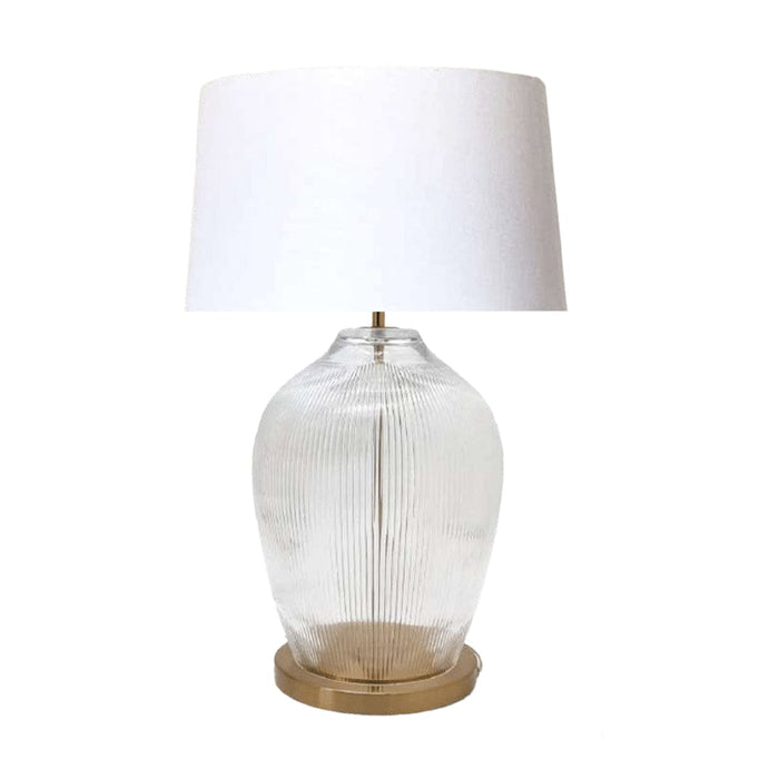 elevenpast Table Lamp Brass Manor Glass and Metal Table Lamp RG10390 + SHADE