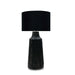 elevenpast Table Lamp Medium Senegal Resin Table Lamp Black RG10409L + SHADE