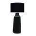 elevenpast Table Lamp Large Senegal Resin Table Lamp Black RG10410L + SHADE