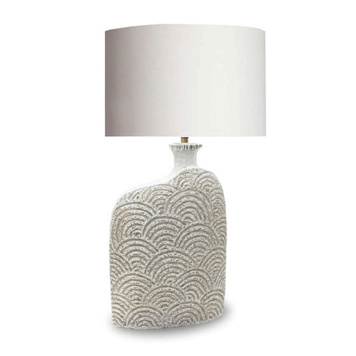 elevenpast Table Lamp Frances Resin Table Lamp Stone RG10418L + SHADE