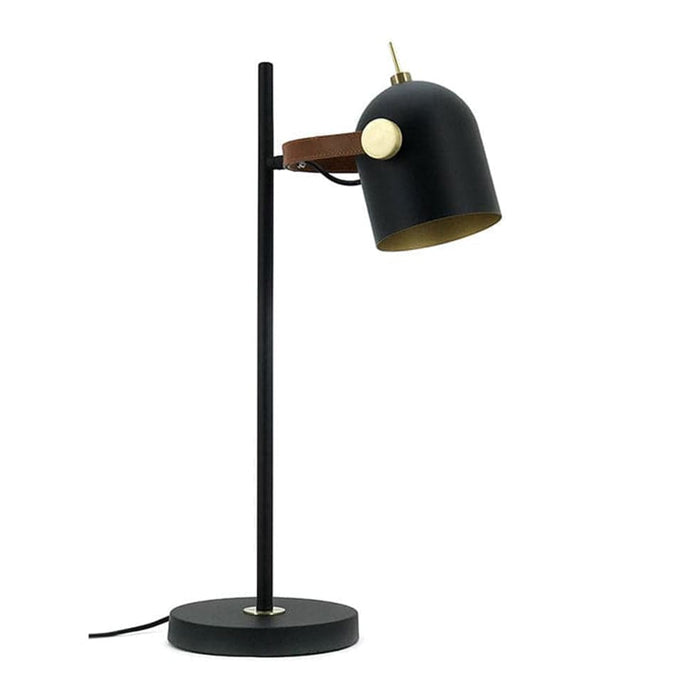 elevenpast Lamps Black Leather Bound Table Lamp RG5144