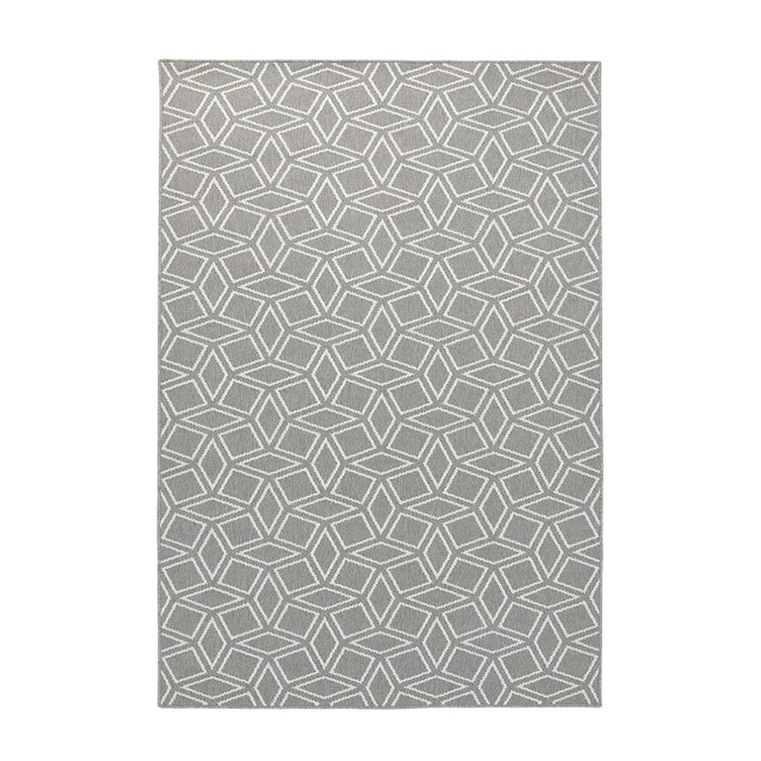 elevenpast Rug 2m x 0.8m Rhombus Reversible Pewter Rug RHOMUSPEWTERRUG2X0.8