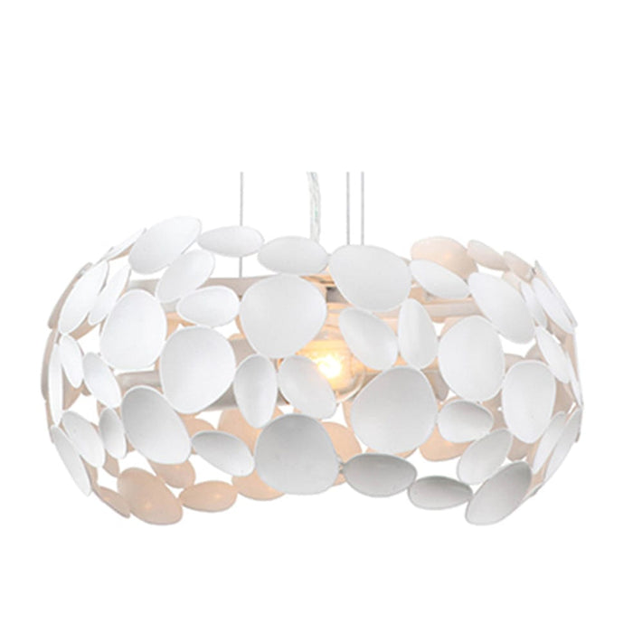 elevenpast Pendant Lights White Penelope Metal Pendant Light White | Rose Gold | Chrome RP241 6009513083832