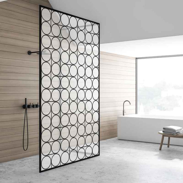 elevenpast Rotarary Frosted Shower Vinyl Panel RSW SPV-17