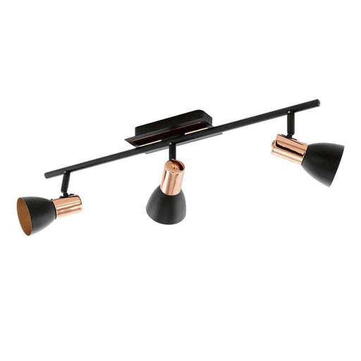 elevenpast Spotlight Barnham Triple Spotlight | Black & Copper S155 9002759945862