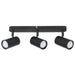 elevenpast Spotlight Lumi Triple Metal Ceiling Spot Light Matt Black S176/3 MATT BLACK 6007226081596