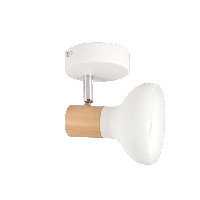 elevenpast Spotlight Alina Metal and Wood Finish Spotlight White S401/1 WHITE 6007226071269