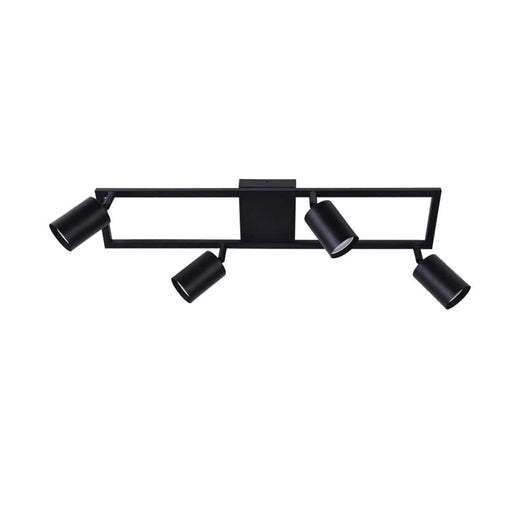 elevenpast Spotlight Black Darcey Aluminium Quad Spotlight Brass | Black S413/4 BLACK 6007226086386